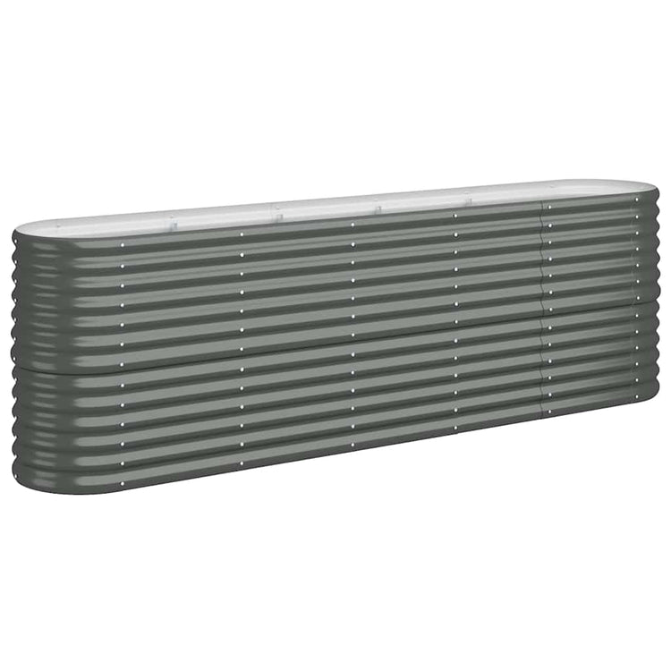 VIDAXL -Planungsbox 224x40x68 cm Pulver -Stahl -Anthrazit -Colored