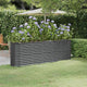 VIDAXL -Planungsbox 224x40x68 cm Pulver -Stahl -Anthrazit -Colored