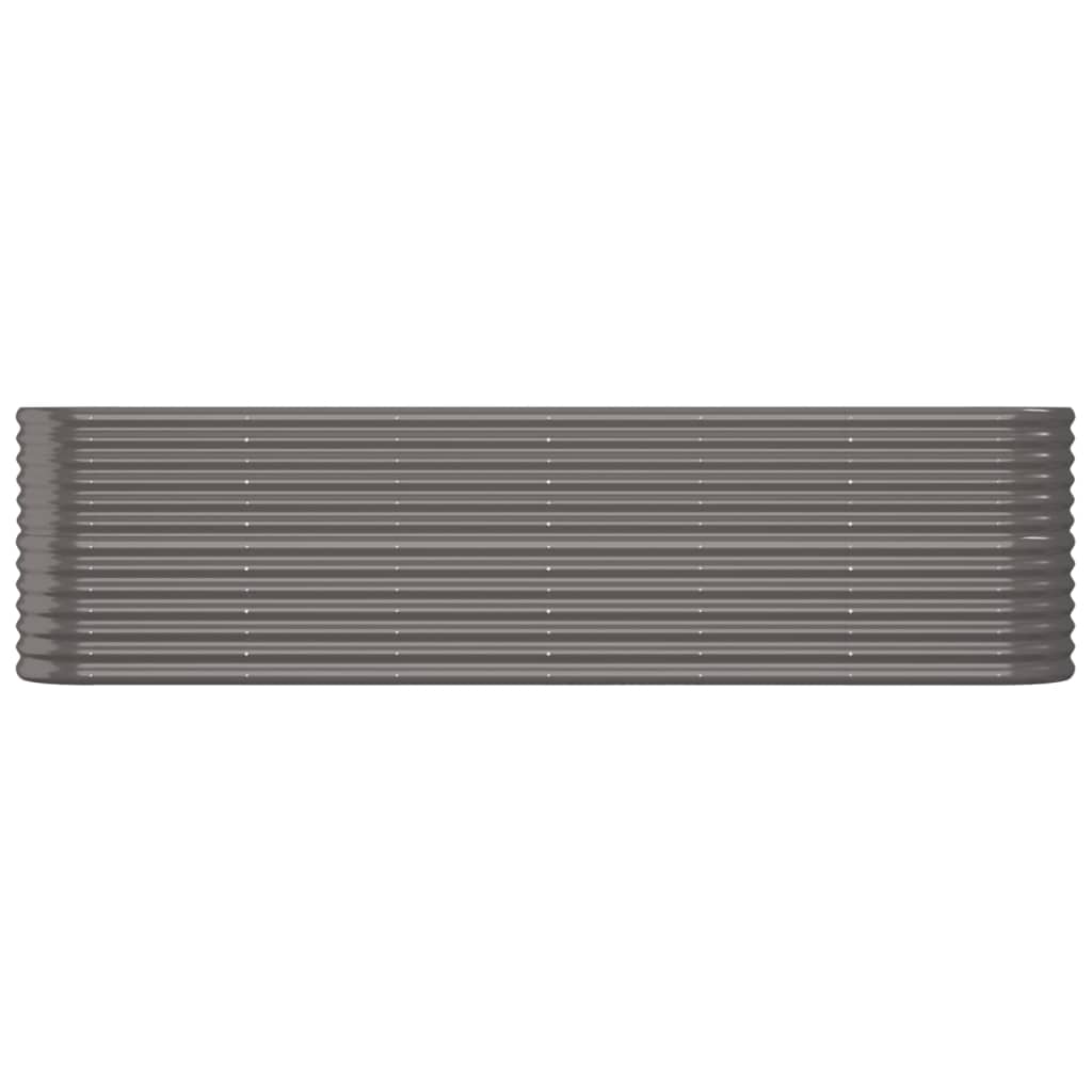 VIDAXL -Planungsbox 260x40x68 cm Pulver -bewegtes Stahl grau