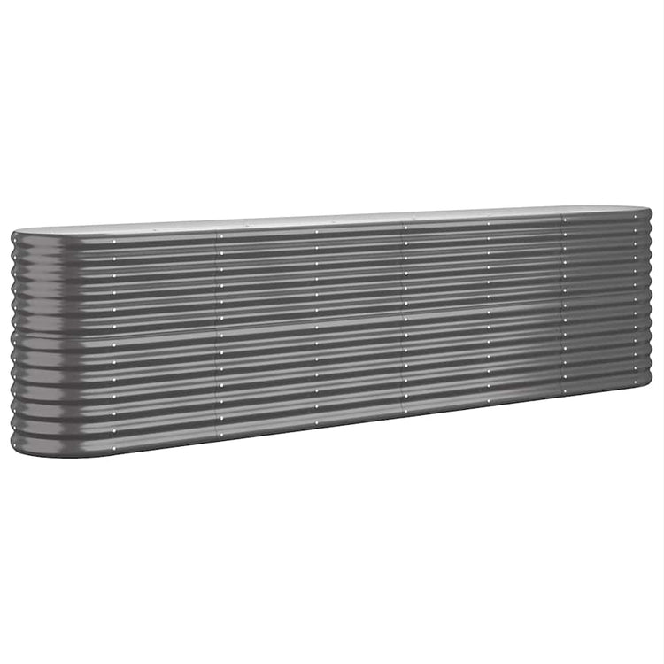 VIDAXL -Planungsbox 260x40x68 cm Pulver -bezogener Stahl -Anthrazit -Verschärfen