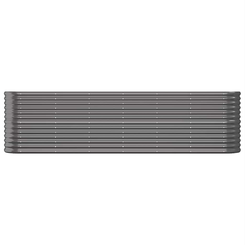 VIDAXL -Planungsbox 260x40x68 cm Pulver -bezogener Stahl -Anthrazit -Verschärfen