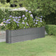 VIDAXL -Planungsbox 260x40x68 cm Pulver -bezogener Stahl -Anthrazit -Verschärfen