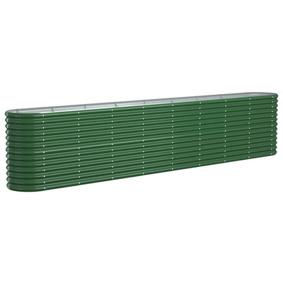 VIDAXL -Planungsbox 332x40x68 cm Pulver -Stahlgrün