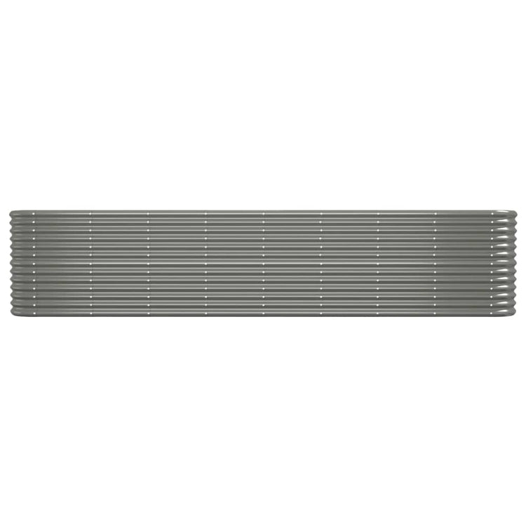 VIDAXL -Pflanzer 332x40x68 cm Pulver -Stahlgrau grau