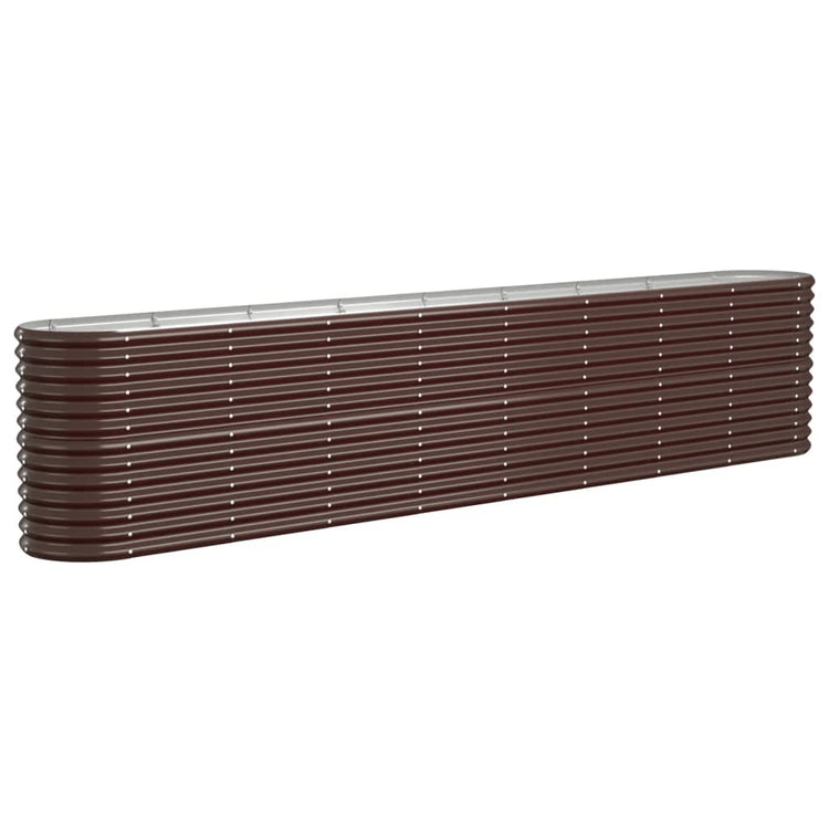 VIDAXL -Pflanzer 332x40x68 cm Pulver -Stahlbraun