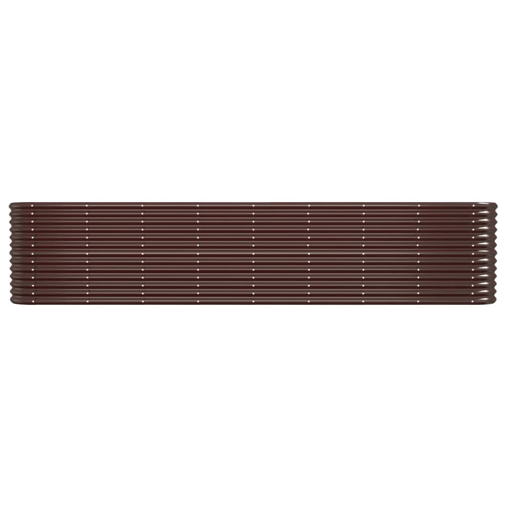 VIDAXL -Pflanzer 332x40x68 cm Pulver -Stahlbraun