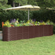 VIDAXL -Pflanzer 332x40x68 cm Pulver -Stahlbraun
