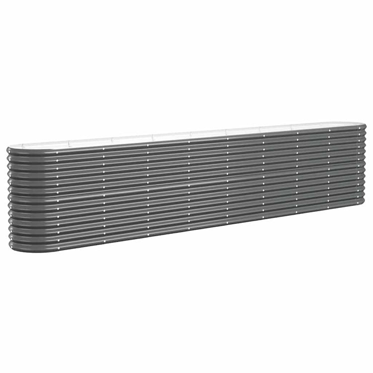 VIDAXL -Pflanzer 332x40x68 cm Pulver -beschichteter Stahl -Anthrazit -Verschärfen