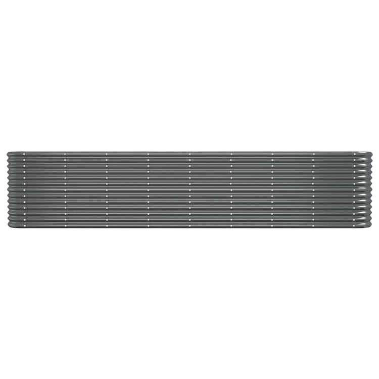 VIDAXL -Pflanzer 332x40x68 cm Pulver -beschichteter Stahl -Anthrazit -Verschärfen