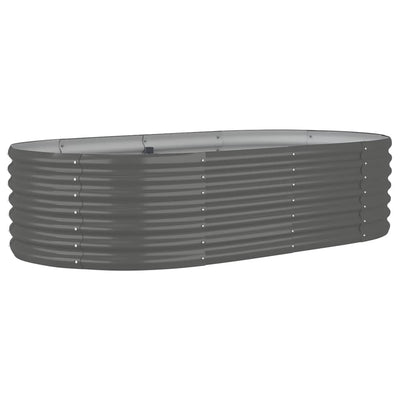 VIDAXL -Planungsbox 152x80x36 cm Pulver -Stahl grau