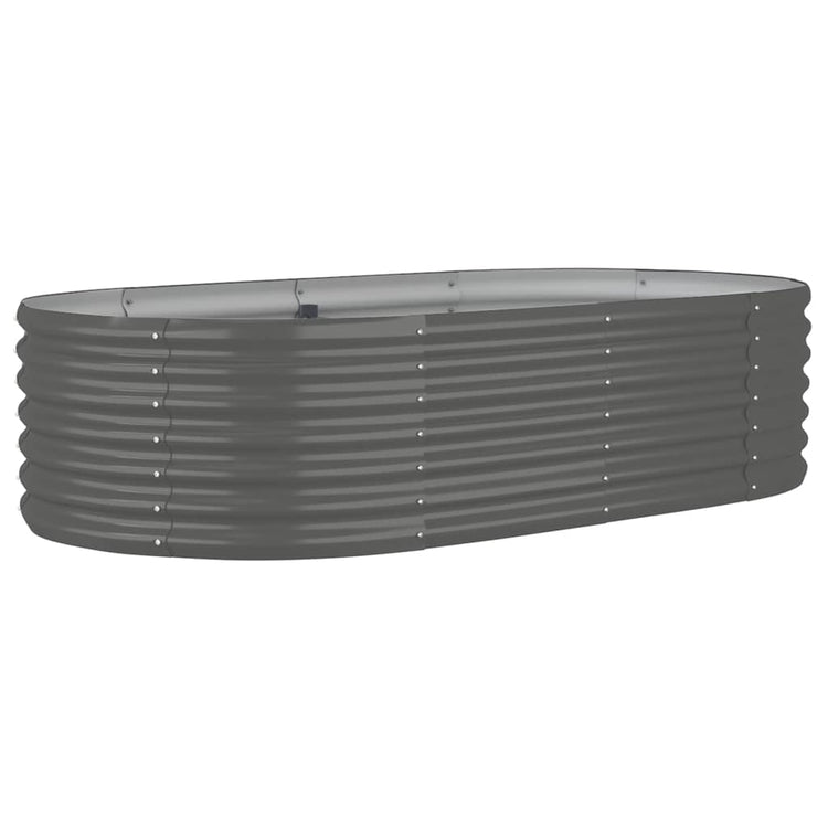 VIDAXL -Planungsbox 152x80x36 cm Pulver -Stahl grau