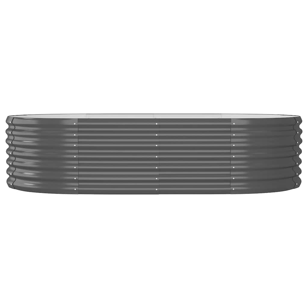 VIDAXL -Pflanzer 152x80x36 cm Pulver -beschichteter Stahl -Anthrazit -Verschärfen