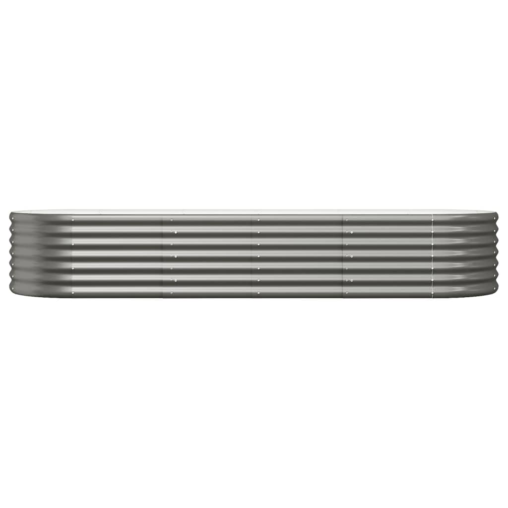 VIDAXL -Planungsbox 224x80x36 cm Pulver -Stahl grau