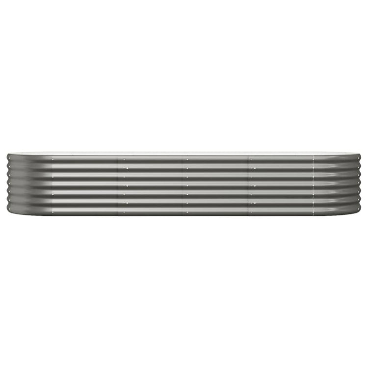 VIDAXL -Planungsbox 224x80x36 cm Pulver -Stahl grau