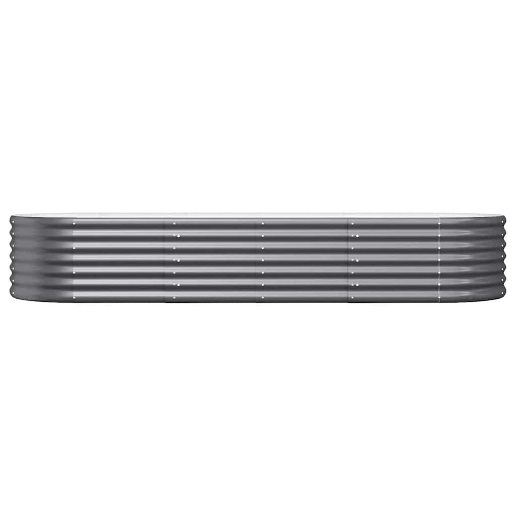 VIDAXL -Planungsbox 224x80x36 cm Pulver -beschichteter Stahl -Anthrazit -Verschärfen