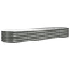 VIDAXL -Planungsbox 296x80x36 cm Pulver -Stahlgrau grau