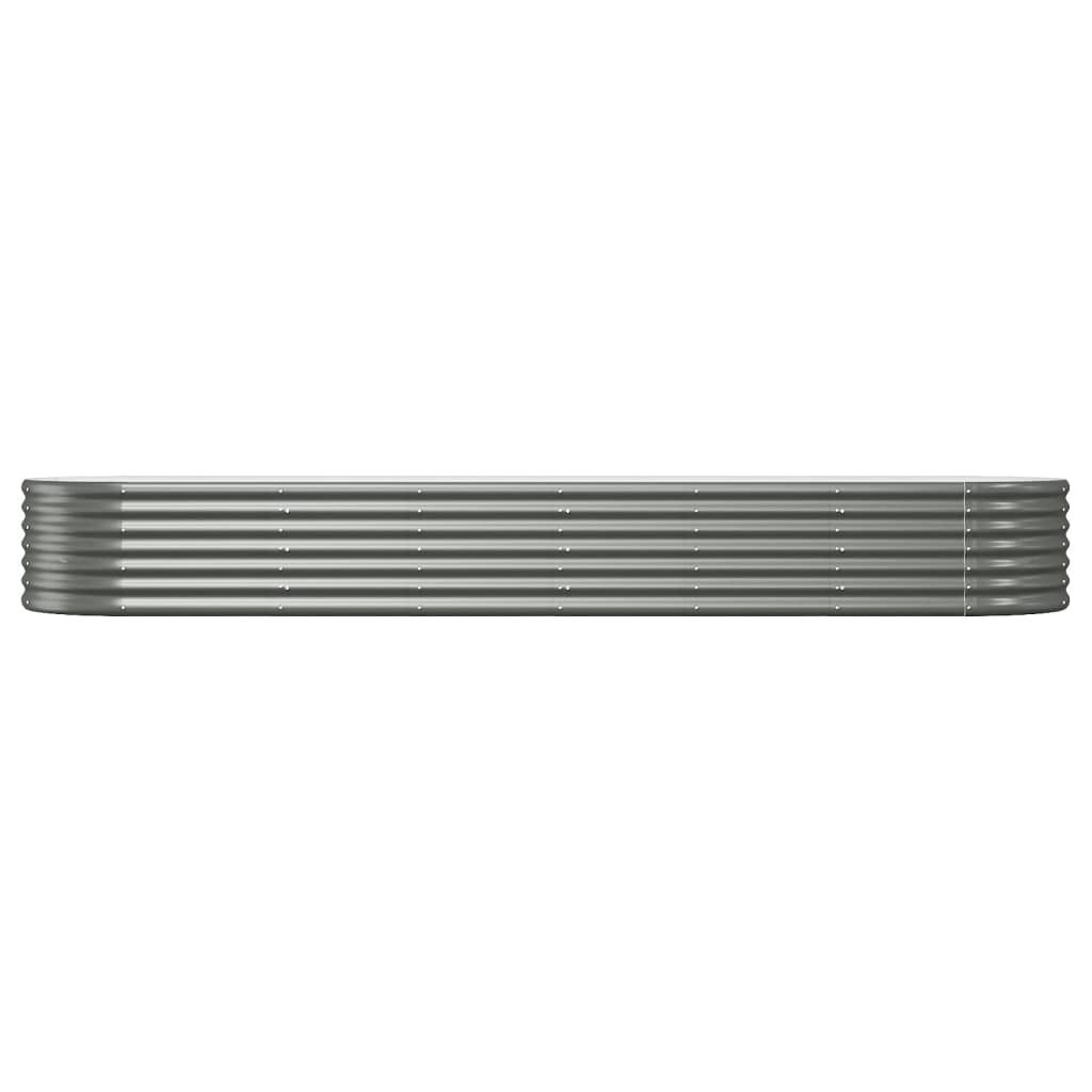 VIDAXL -Planungsbox 296x80x36 cm Pulver -Stahlgrau grau