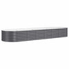 VIDAXL -Planungsbox 296x80x36 cm Pulver -beschichteter Stahl -Anthrazit -Verschärfen