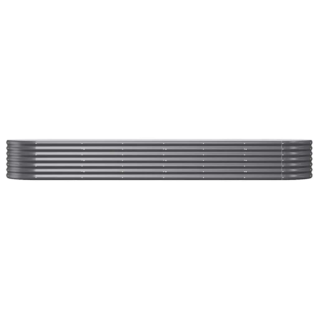 VIDAXL -Planungsbox 296x80x36 cm Pulver -beschichteter Stahl -Anthrazit -Verschärfen