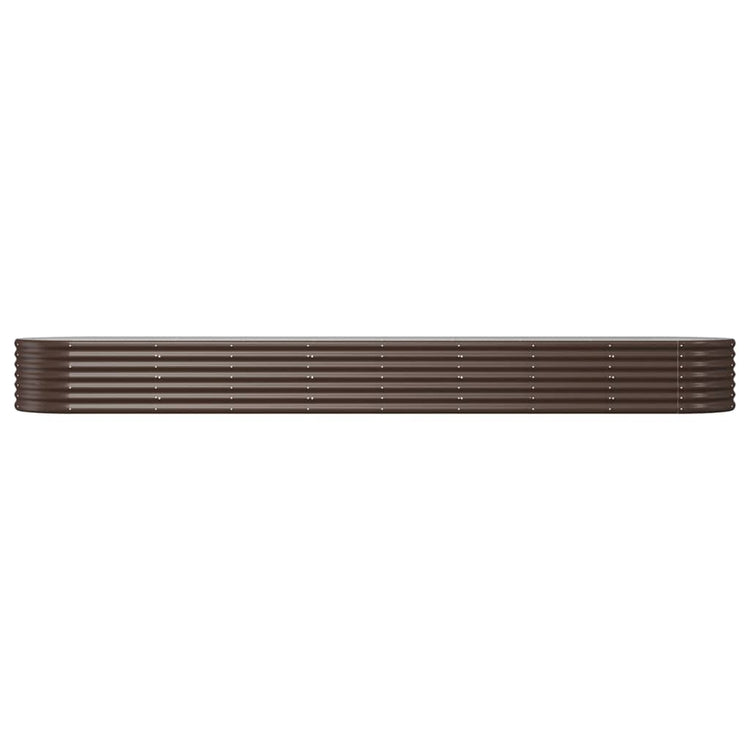 VIDAXL -Planungsbox 368x80x36 cm Pulver -Stahlbraun