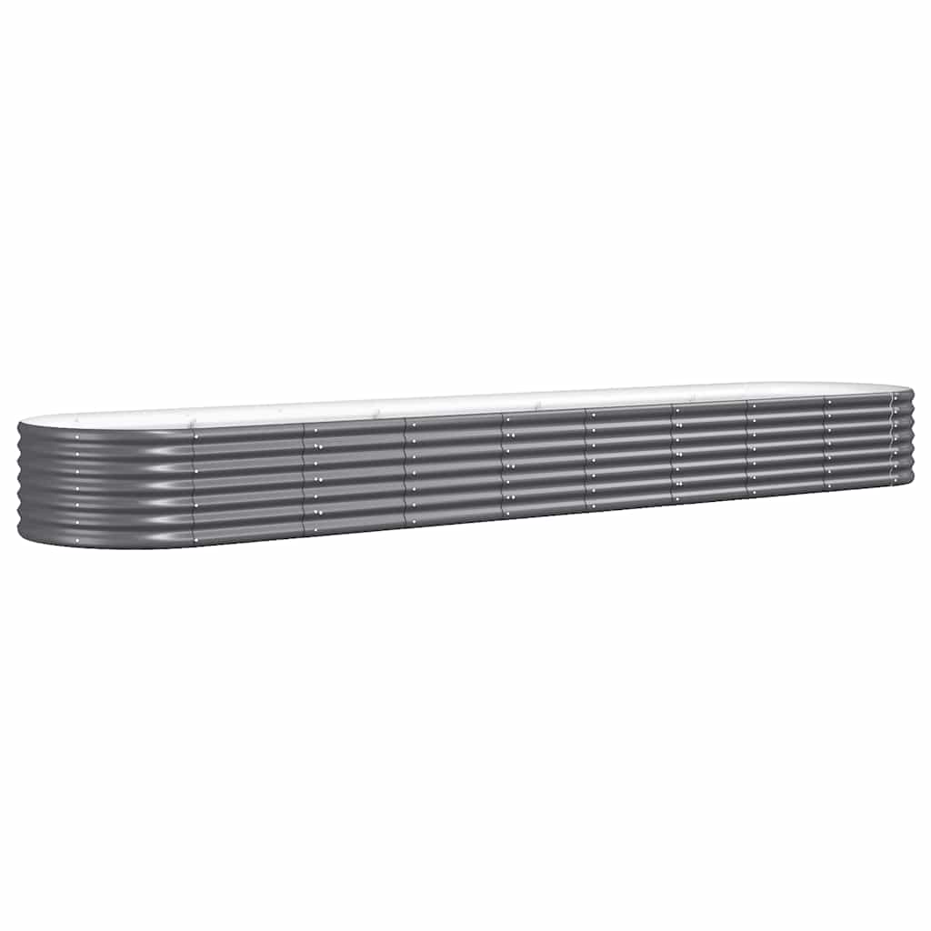 VIDAXL -Planungsbox 368x80x36 cm Pulver -beschichteter Stahl -Anthrazit -Colored