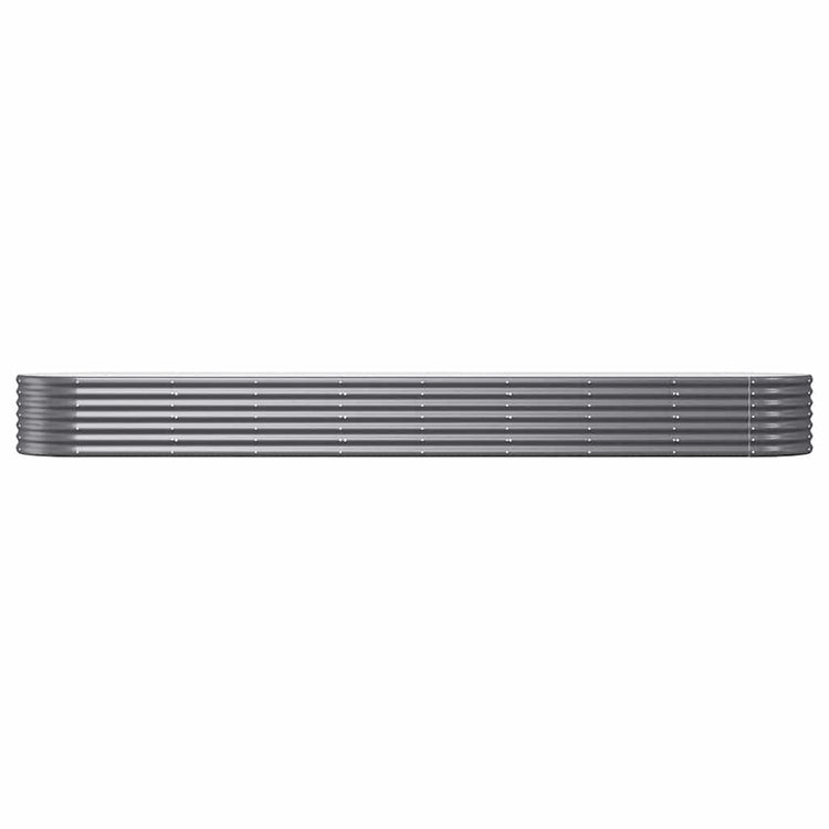VIDAXL -Planungsbox 368x80x36 cm Pulver -beschichteter Stahl -Anthrazit -Colored