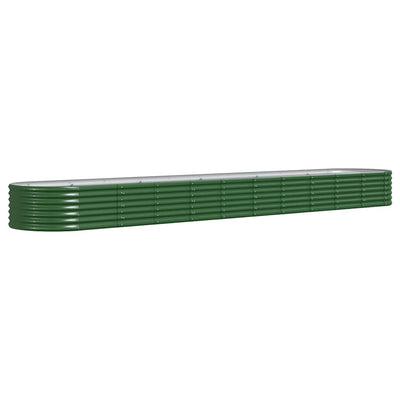 VIDAXL -Planungsbox 440x80x36 cm Pulver -Stahlgrün