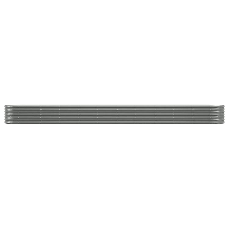 VIDAXL -Planungsbox 440x80x36 cm Pulver -Stahlgrau grau