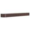 VIDAXL -Planungsbox 440x80x36 cm Pulver -Stahlbraun