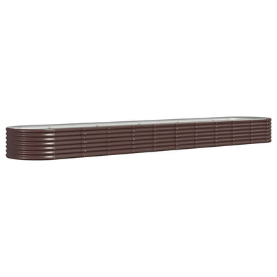 VIDAXL -Planungsbox 440x80x36 cm Pulver -Stahlbraun