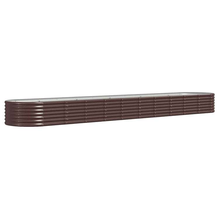 VIDAXL -Planungsbox 440x80x36 cm Pulver -Stahlbraun