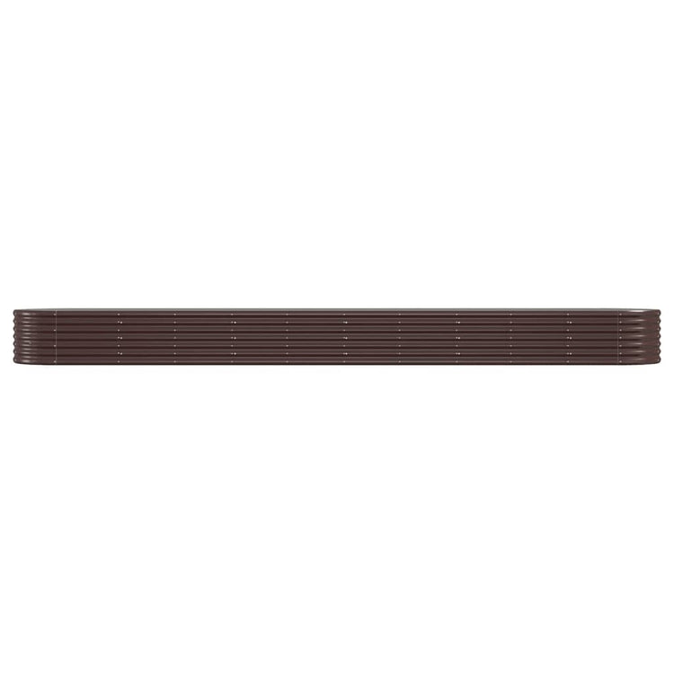 VIDAXL -Planungsbox 440x80x36 cm Pulver -Stahlbraun
