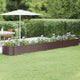 VIDAXL -Planungsbox 440x80x36 cm Pulver -Stahlbraun
