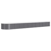 VIDAXL -Planungsbox 440x80x36 cm Pulver -beschichteter Stahl -Anthrazit -Verschärfen - afbeelding 2