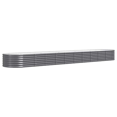 VIDAXL -Planungsbox 440x80x36 cm Pulver -beschichteter Stahl -Anthrazit -Verschärfen