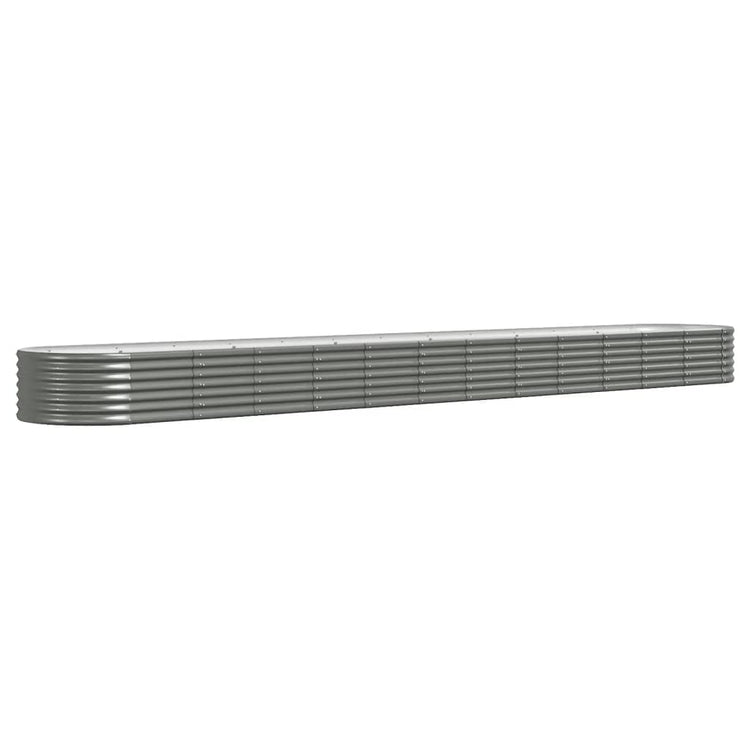 VIDAXL -Planungsbox 512x80x36 cm Pulver -Stahl grau