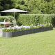 VIDAXL -Planungsbox 512x80x36 cm Pulver -Stahl grau