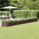 VIDAXL -Planungsbox 512x80x36 cm Pulver -Stahlbraun
