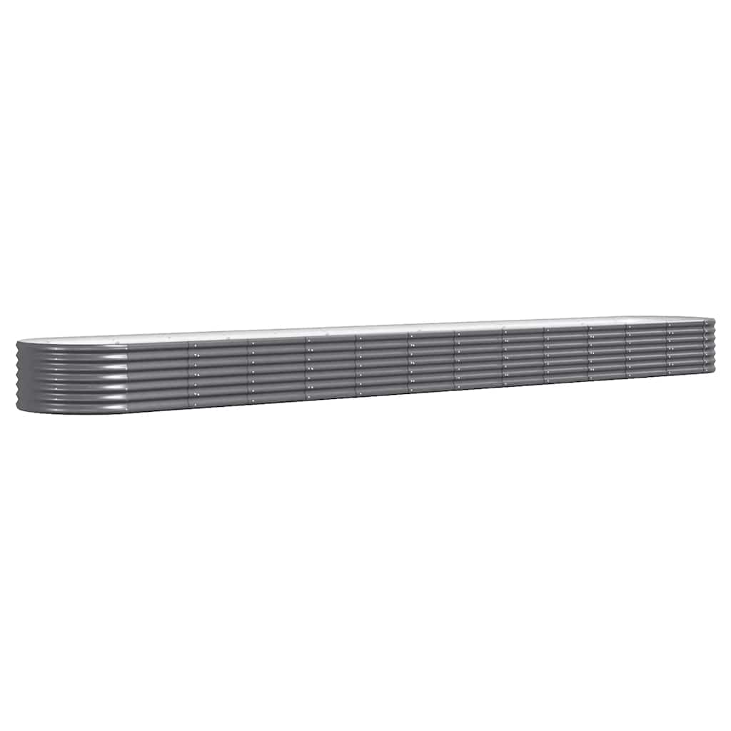 VIDAXL -Planungsbox 512x80x36 cm Pulver -beschichteter Stahl -Anthrazit -Verschärfen