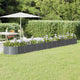 VIDAXL -Planungsbox 512x80x36 cm Pulver -beschichteter Stahl -Anthrazit -Verschärfen