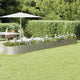 VIDAXL -Pflanzer 512x80x36 cm Pulver -bewegtes Stahl Silber gefärbt
