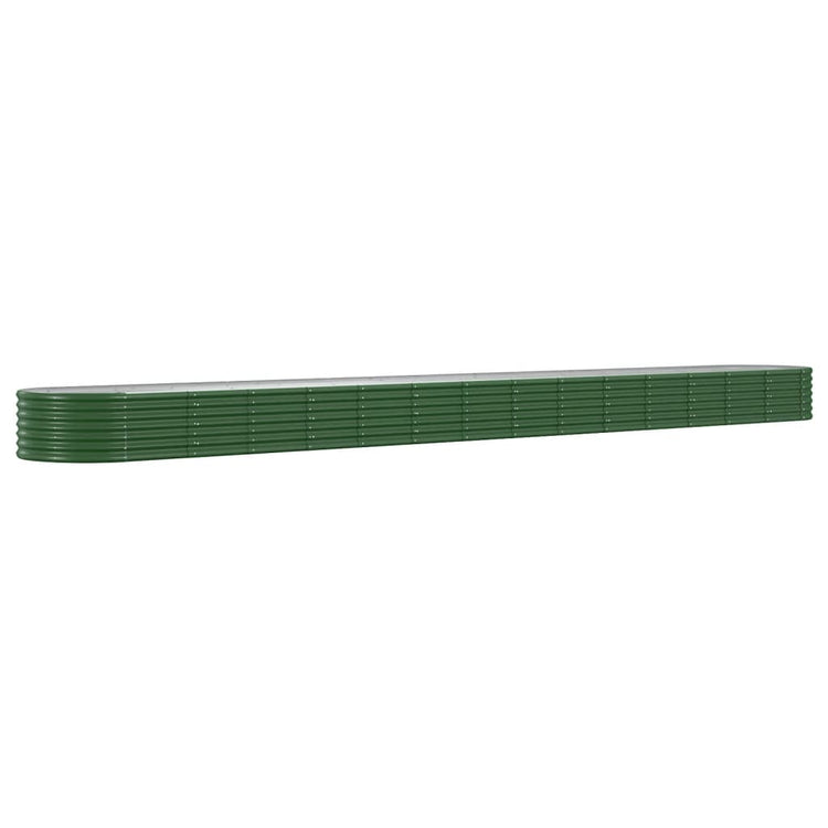 VIDAXL -Planungsbox 620x80x36 cm Pulver -Stahlgrün
