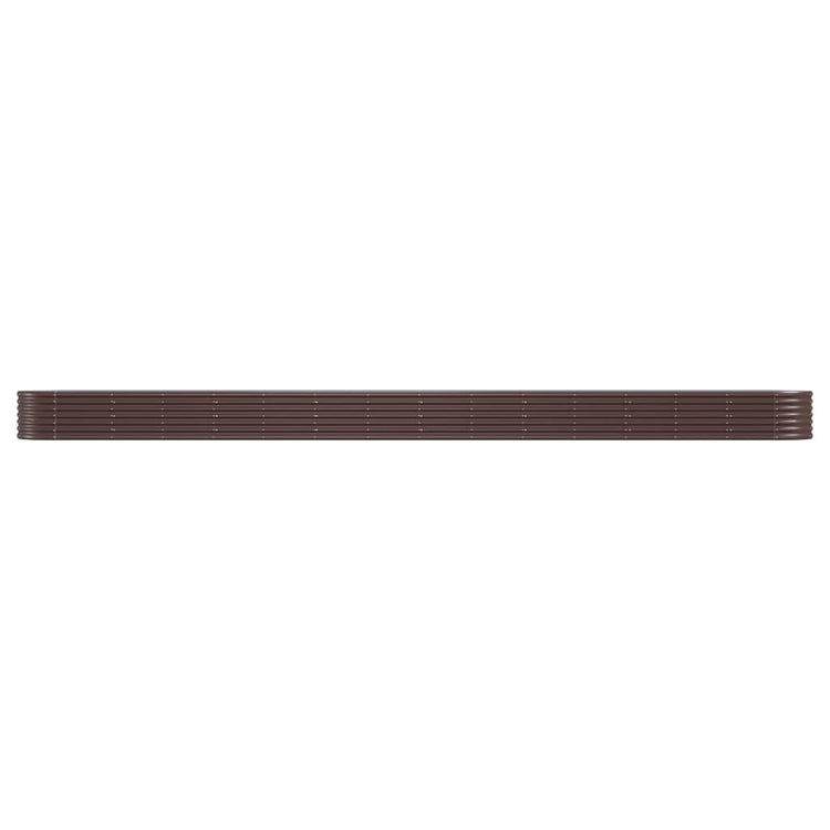 VIDAXL -Planungsbox 620x80x36 cm Pulver -Stahlbraun