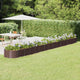 VIDAXL -Planungsbox 620x80x36 cm Pulver -Stahlbraun