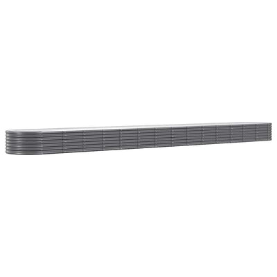 VIDAXL -Planungsbox 620x80x36 cm Pulver -beschichteter Stahl -Anthrazit -Verschärfen