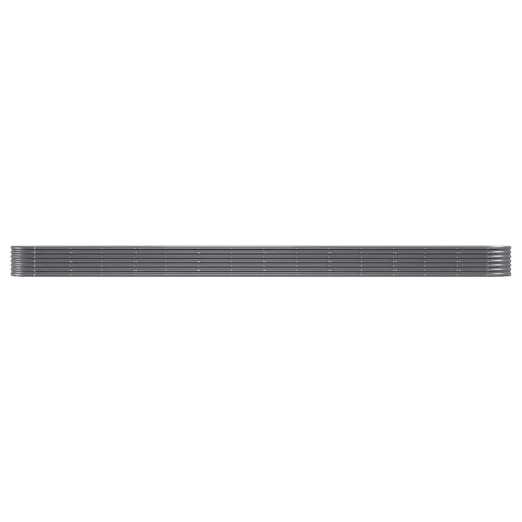 VIDAXL -Planungsbox 620x80x36 cm Pulver -beschichteter Stahl -Anthrazit -Verschärfen