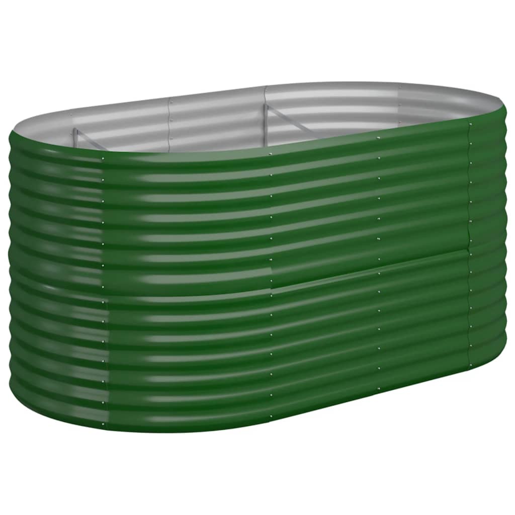 VIDAXL -Planungsbox 152x80x68 cm Pulver -Stahlgrün