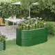 VIDAXL -Planungsbox 152x80x68 cm Pulver -Stahlgrün