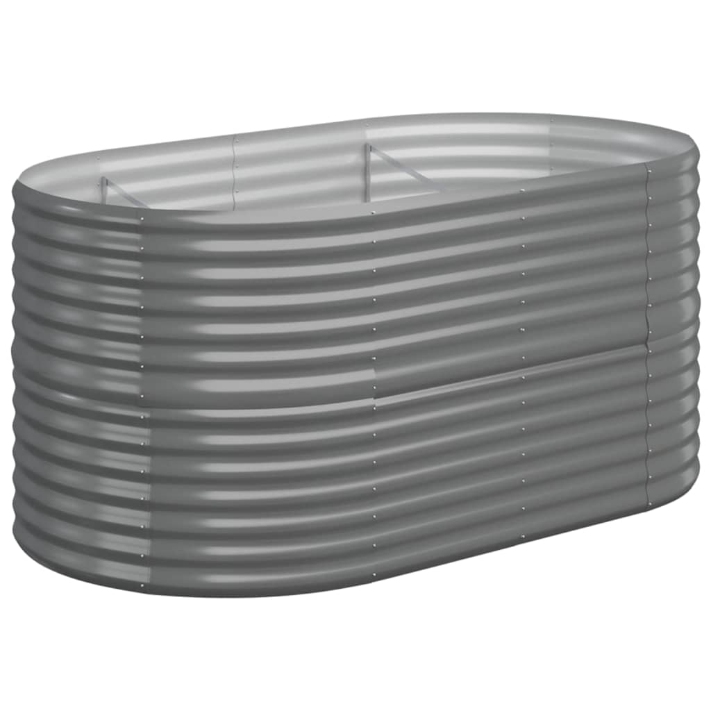 VIDAXL -Planungsbox 152x80x68 cm Pulver -Stahl grau