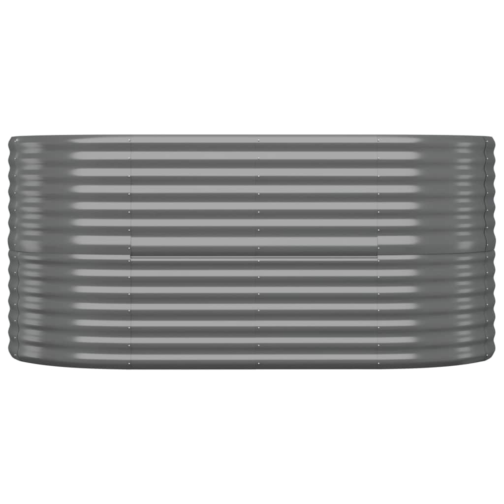 VIDAXL -Planungsbox 152x80x68 cm Pulver -Stahl grau